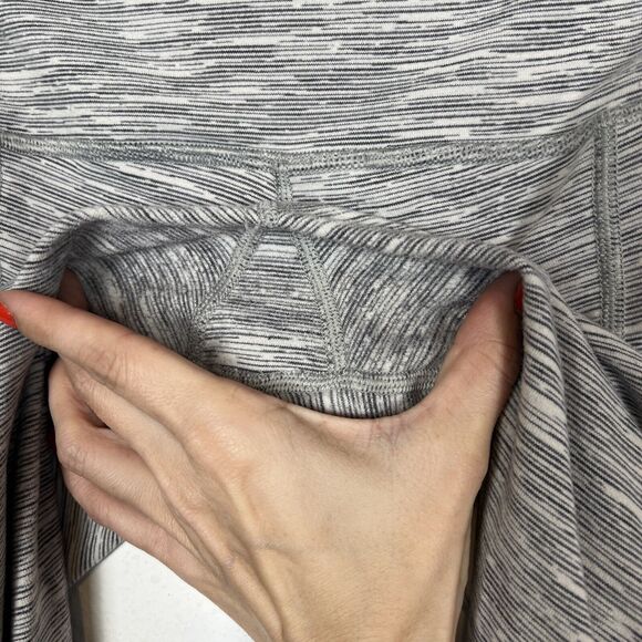 Lululemon Leggings Womens 8 29" W Wunder Under Scalloped Hem High Rise Crop Gray - Picture 11 of 15